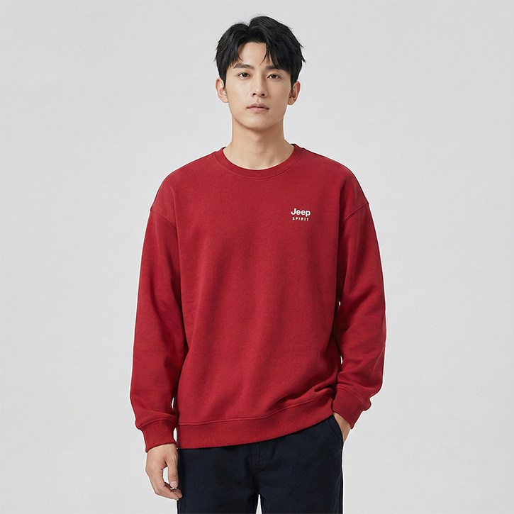 지프스피릿 남녀공용 패셔너블 코튼 라운드넥 맨투맨