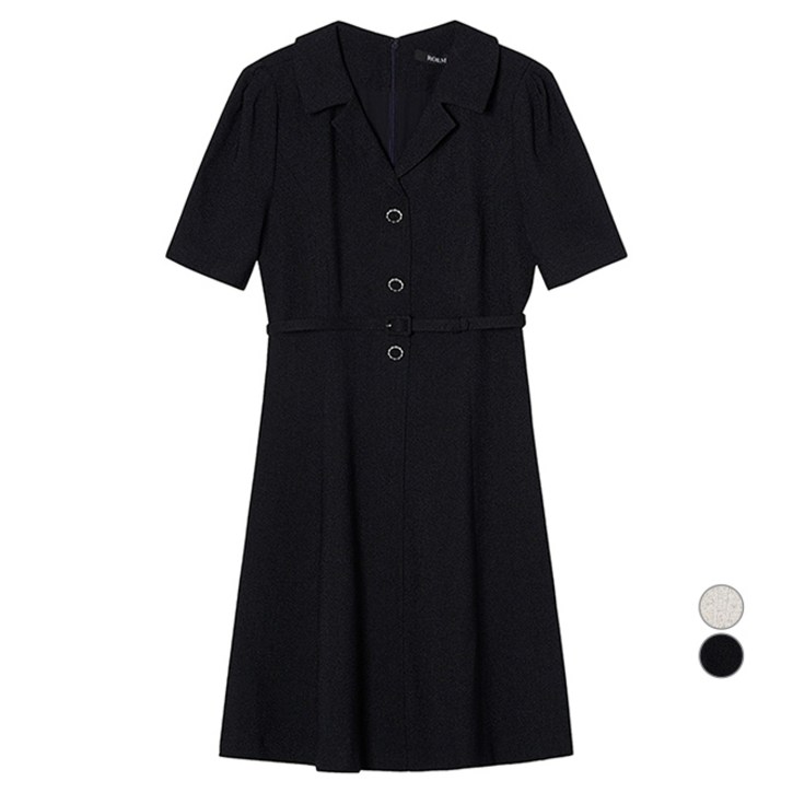 로엠 여성용 트위드 자켓형 미니 원피스