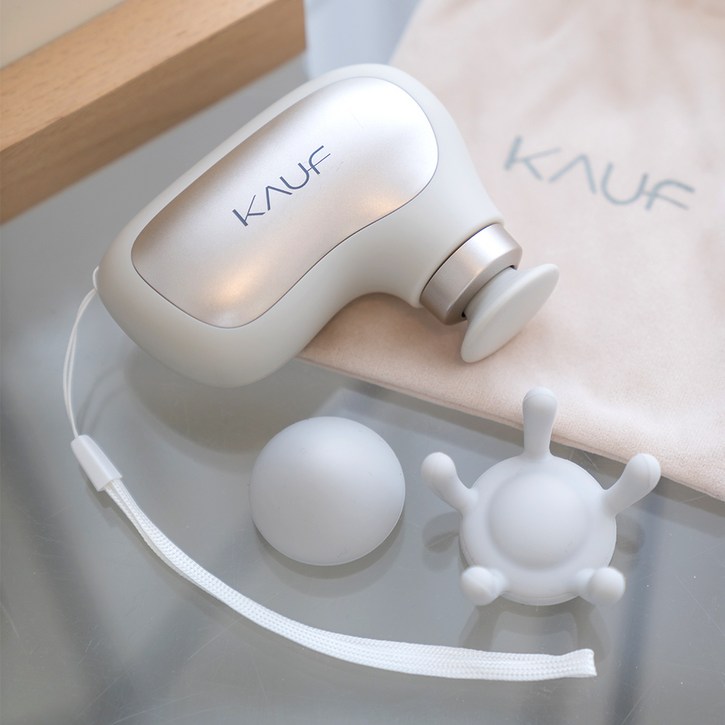 카프 초미니 포켓 마사지건, KFG130M, 웜그레이