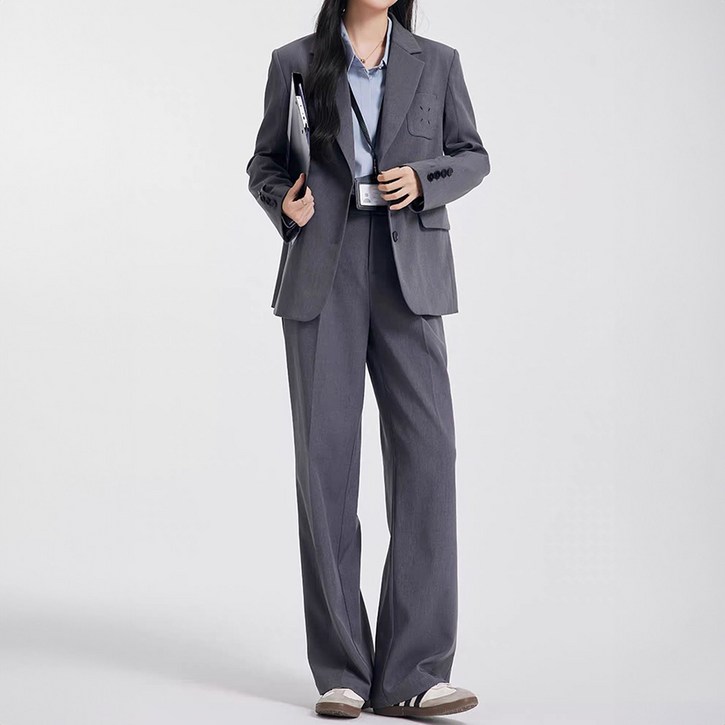 페이퍼먼츠 르벨 포켓 스티치 자켓 + 슬랙스 정장 세트 12132