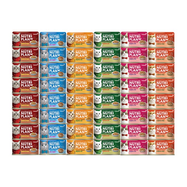 동원 뉴트리플랜 캣 습식캔 6종 콤보160g x 48개, 48개, 160g