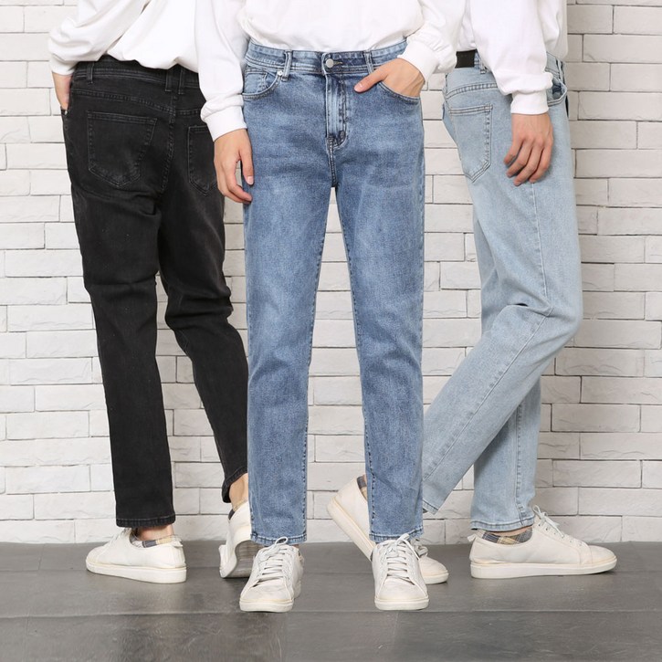 남자청바지 시그니처 슬림스트레이트 4컬러 데님