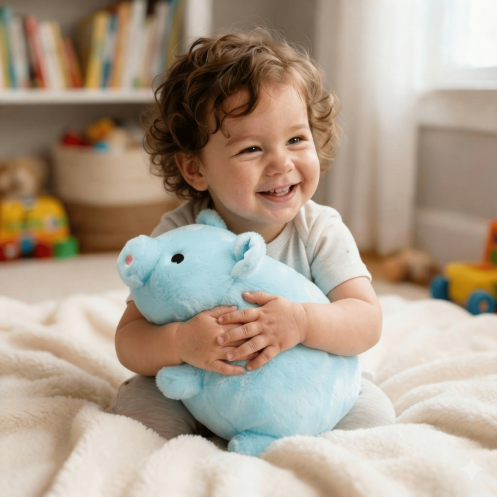 플라잉타이거 코펜하겐 애착 인형 아기 돼지 블루 신생아 유아 선물 감성 놀이 유로커머스