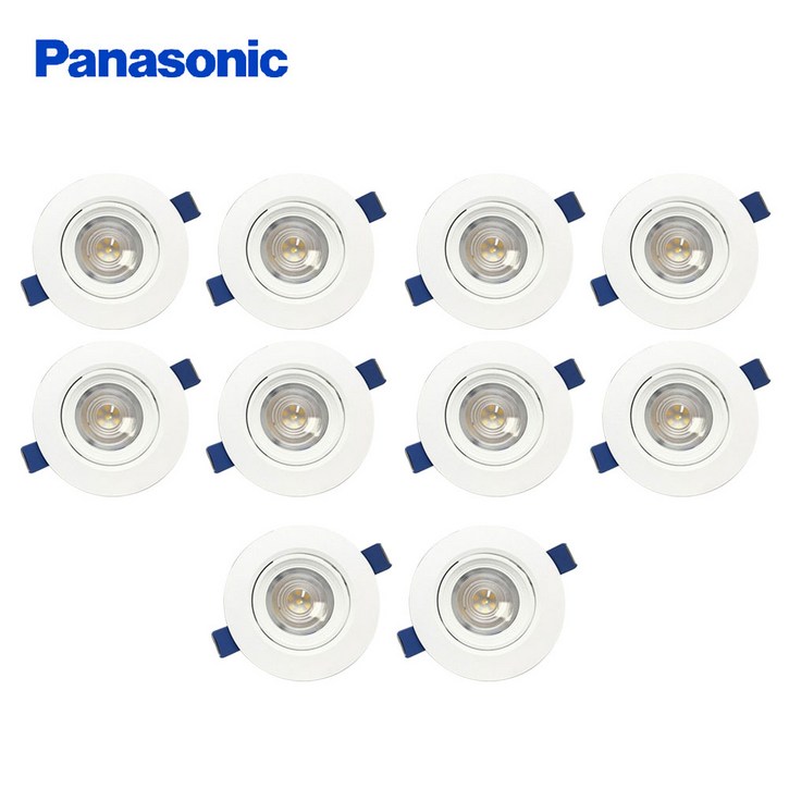 파나소닉 LED 3인치 초슬림 5W 매입등 10P, 주광색, 10개