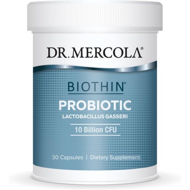 Dr. Mercola Biothin Probiotic 100억 CFU, 30인분30캡슐, 식이보충제, 소화기 건강 지원, Non GMO