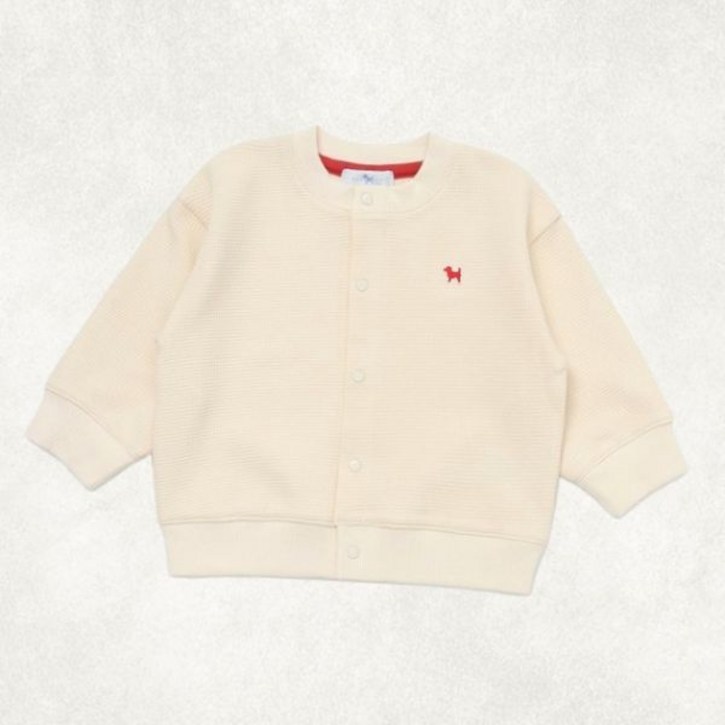 편하고 활동적인 블루독베이비 IV)블루독 와플가디건(45A70-031-01) 출산 선물, 백일 돌 선물