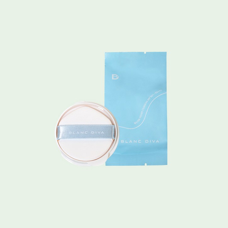 블랑디바 워터벨벳 쿠션 리필 4종, 베이지, 1개