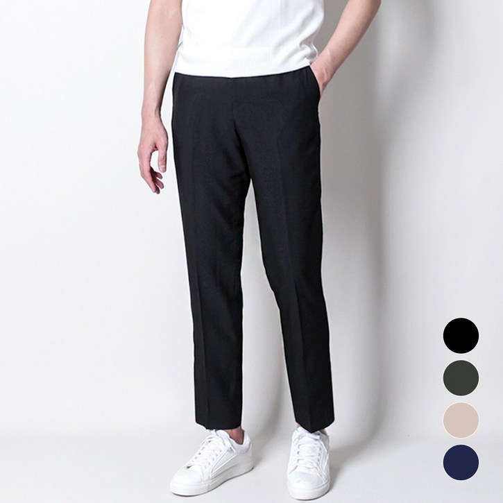 디아웃핏프리미엄 쿨 린넨 슬랙스 여름 스판 히든밴딩 남자 시원한 남성 아이스 정장바지