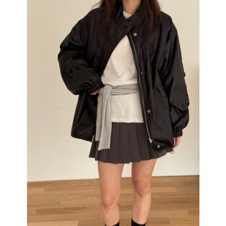 블랙당일 에이미그레이스 amygrace 베이실키 점퍼 바람막이 2color
