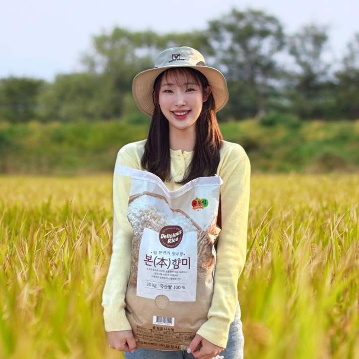25년 햅쌀 토본식 직접재배한 최근 도정 본향미