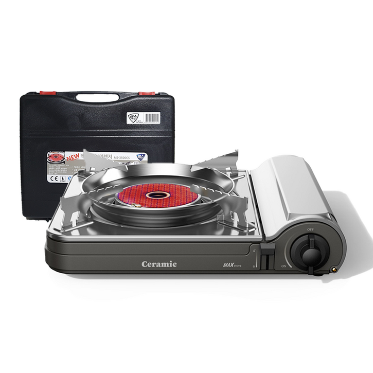 맥스 세라믹 가스버너 부르스타 휴대용 가스렌지MS3500CS, 맥스 세라믹렌지 MS3500CS, 1개