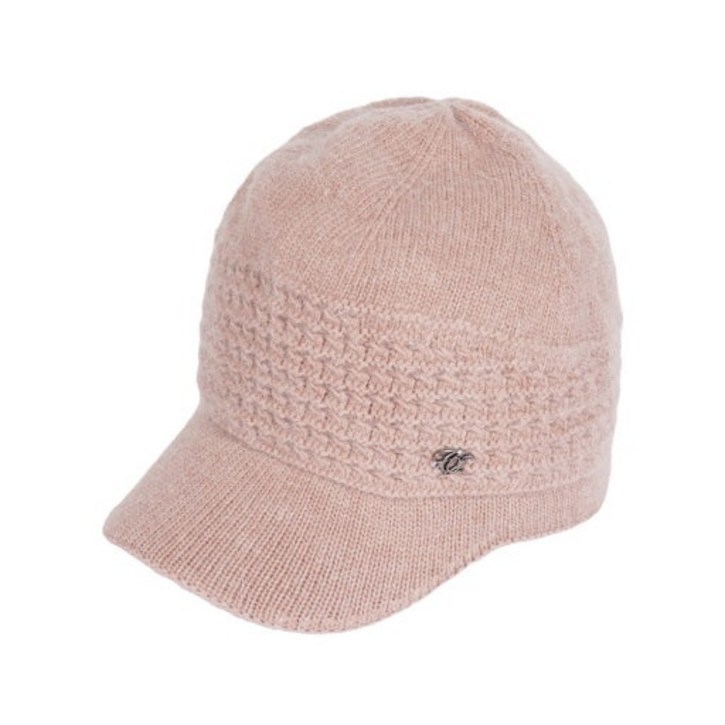 크로커다일레이디 NC13 크로커다일레이디   겨울상품  72   울혼방  퍼 들어간 니트 캡 모자   CLDWH1205