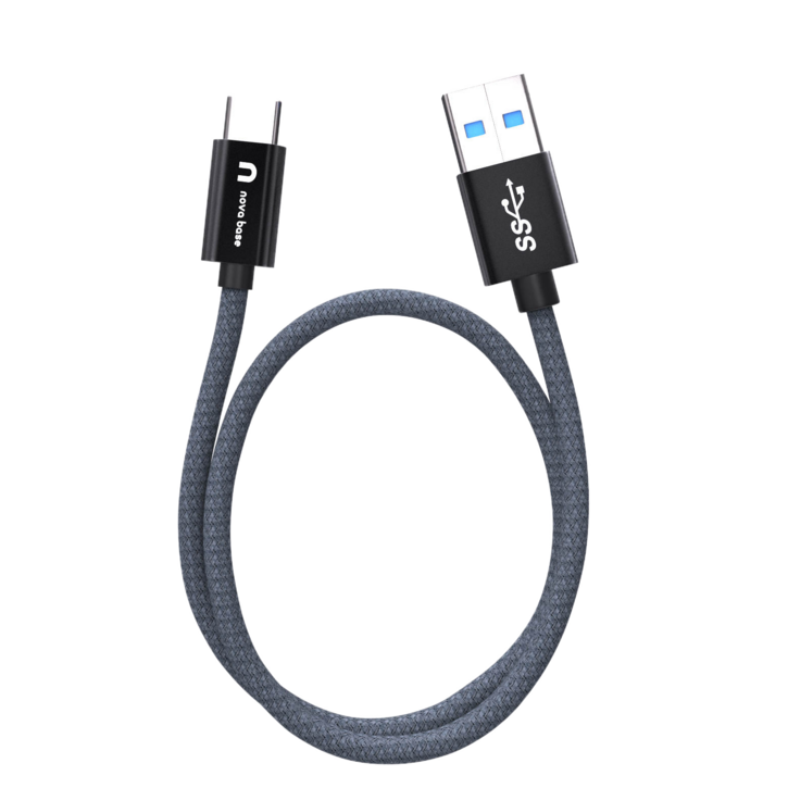 속도빠른 안드로이드오토 케이블 C타입 고속 충전 데이터 케이블 USB3.2 Gen2 A TO C, 블랙10Gbps, 100cm, 1개