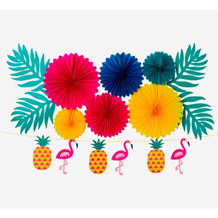 플라잉 타이거 해변의 느낌 가랜드 가렌드 몰디브 DIY 여름 인테리어 벽 천정 장식