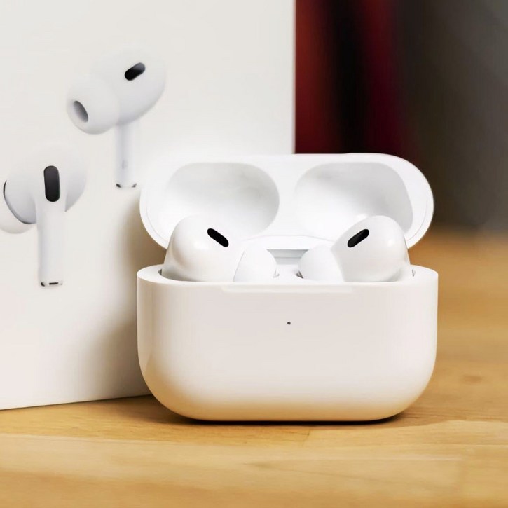 Apple AirPods Pro 2 무선 이어버드 액티브 노이즈 캔슬링 블루투스 헤드폰 오디오 하이파이 사운드 USBC