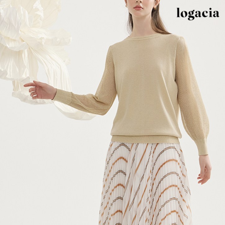 로가시아 25SS 메탈 니트 1종