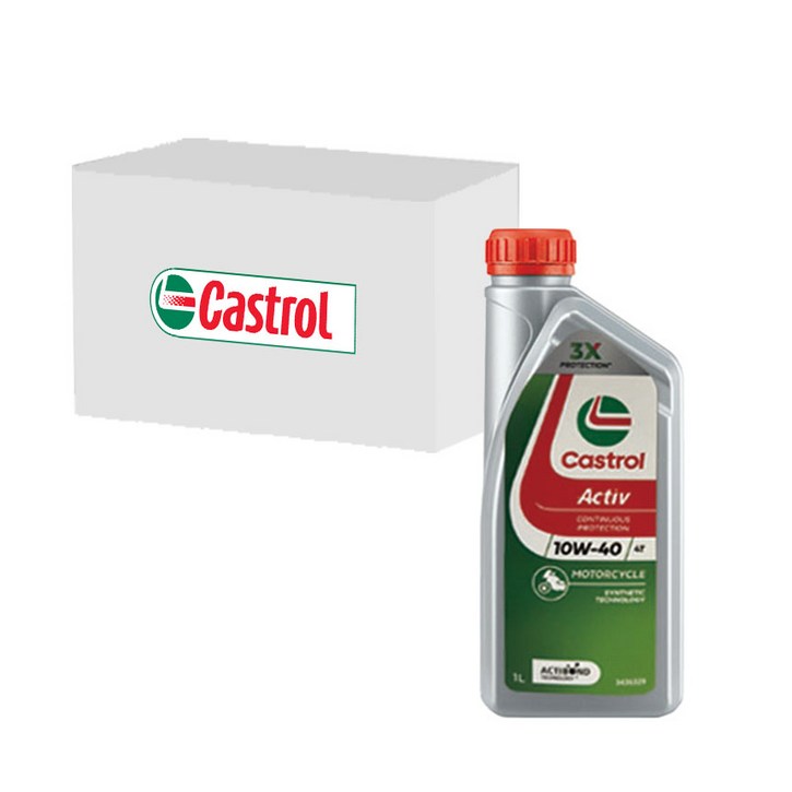 캐스트롤 액티브 ACTIV 4T 10W40 (1L x 6개), 1L, 10w40, 6개