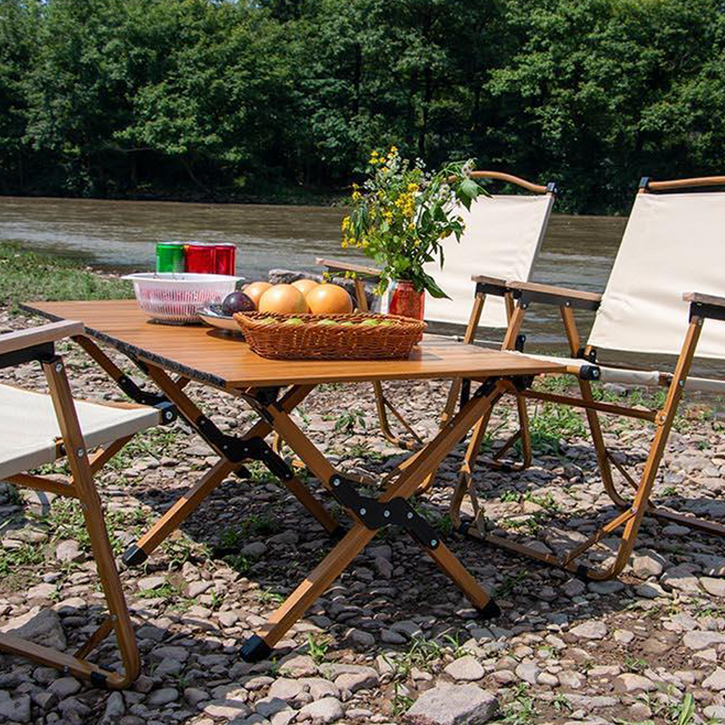 DH 위드 미 휴대용 롤 테이블 M중 L대 화이트오크