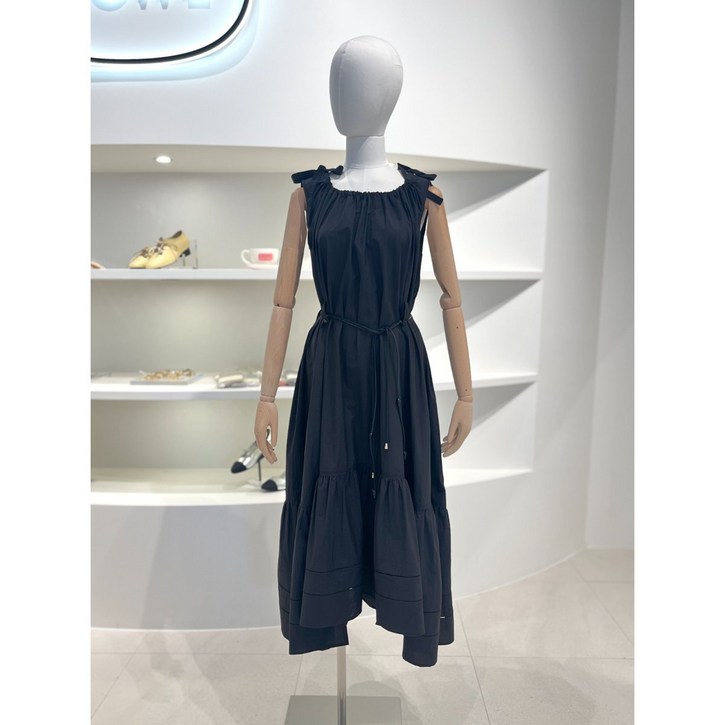 듀엘 셔링 포인트 민소매 벨티드 원피스 L253MSE009 431634