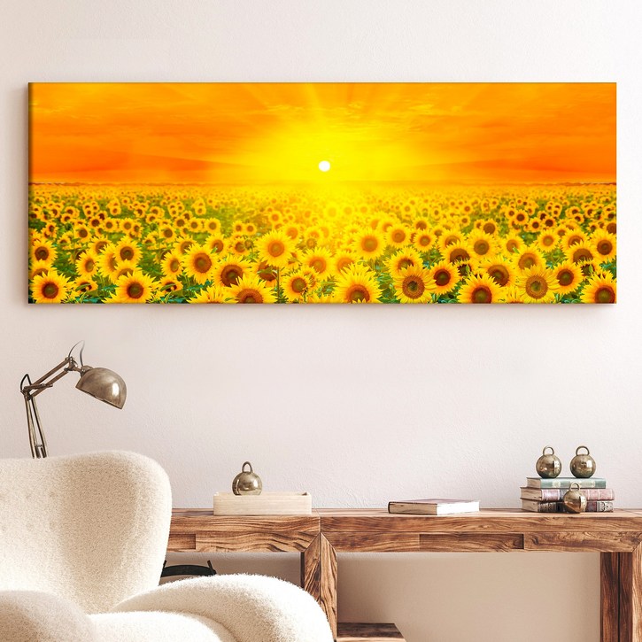 인메이블 대형 해바라기 액자 가화만사성 거실 풍수 인테리어 와이드 풍경 그림