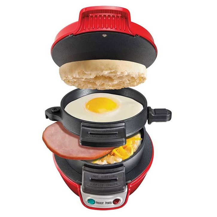 해밀턴 비치 맥모닝 1구 샌드위치 브런치 메이커 민트