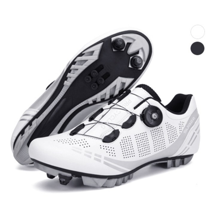 SUB22 경량 MTB 클릿슈즈 산악자전거 신발 고급형, 280, 화이트