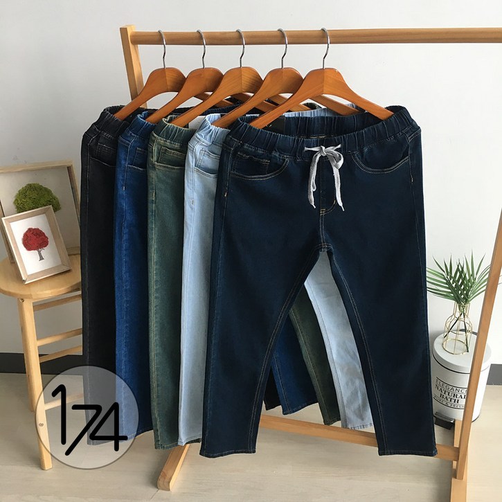 일칠사 남자 편한 스판 밴딩 2940 사이즈 청바지