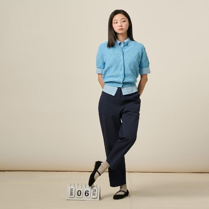 아웃포켓 치노 팬츠 - 네이비 (BF5321C04R) 579194