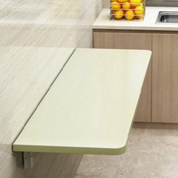 접이식 벽걸이형 식탁 테이블 벽부착 좁은집 혼밥 1인용 붙박이 홈바 책상 EA, K. 50x 30_화이트 메이플