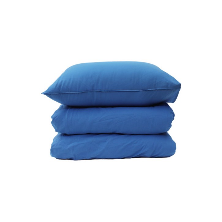 호텔면 100수 이불커버세트블루