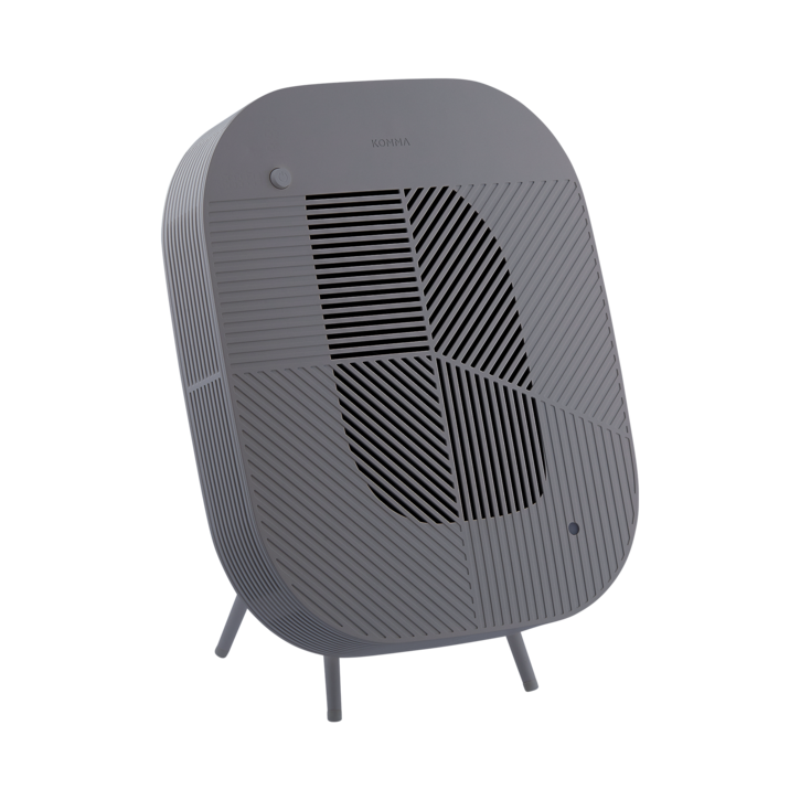 콤마 공기청정기 로브 벽걸이스탠드 겸용 안방 아이방 소형, 라이트차콜