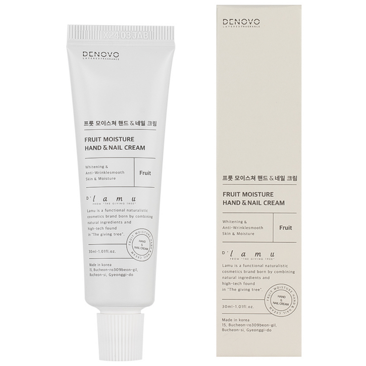 NEW 디라무 프룻 프리지아 모이스쳐 핸드 앤 네일 크림 선물, 30ml, 1개