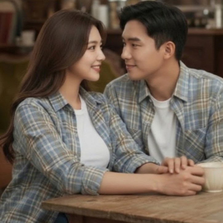하루엠 빈티지 체크셔츠 남녀공용 루즈핏 데일리룩
