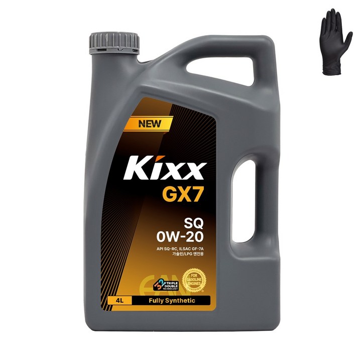 킥스 Kixx GX7 SQ 0W20 (구 G1 SP 0W20) [장갑증정], 4L, 0w20, 1개