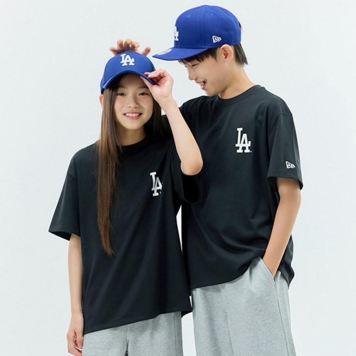 뉴에라 아동용 MLB 스몰 로고 반팔 티셔츠