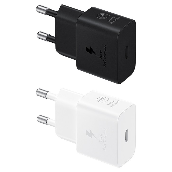 아트박스/삼성전자 삼성 25W 고속충전 소형 C타입충전기(케이블X) EP-T2510N, 블랙, 1개