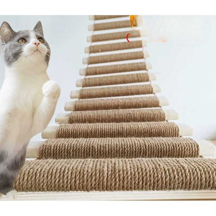 원목 캣타워 고양이 사다리 놀이터 밧줄 스크래처