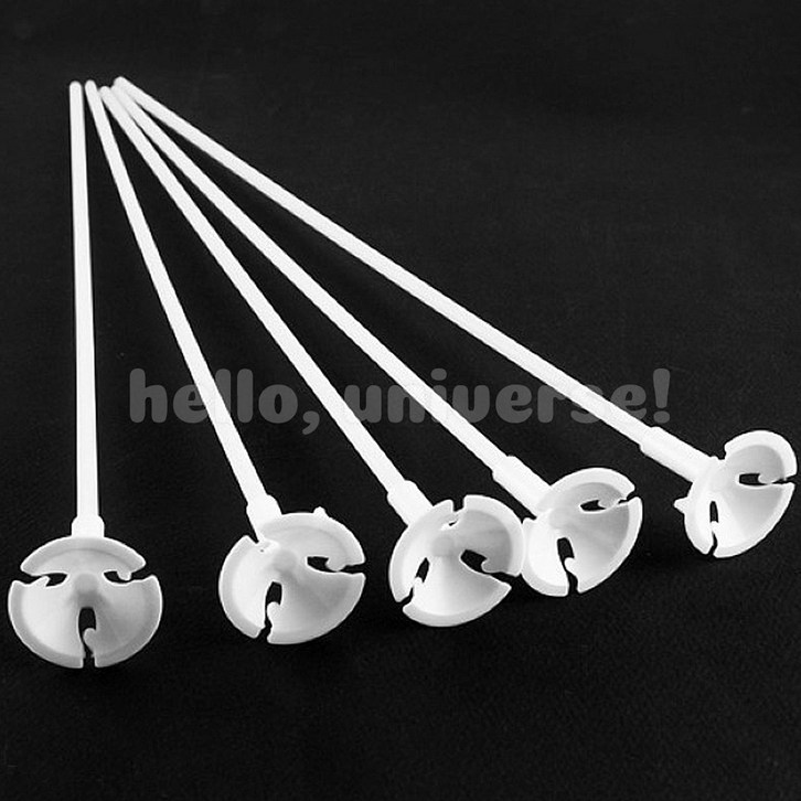 풍선컵스틱 5개 1세트 부자재 생일파티용품 파티풍선, 5개, 화이트