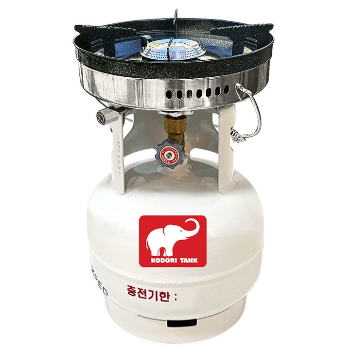 고화력 해바라기버너 코돌이탱크 LPG 3kg 고화력 버너세트, 3kg바람막이일체형코돌이버너55, 1세트