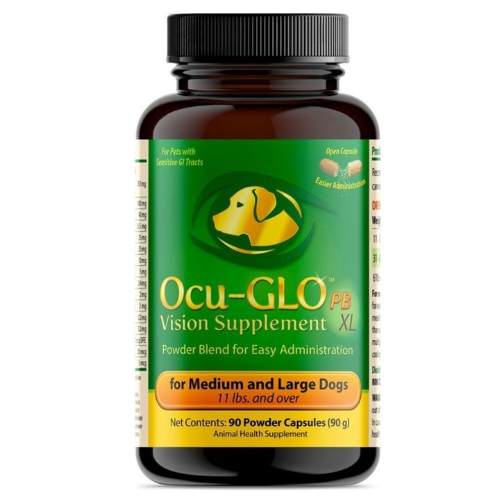OcuGLO 오큐글로 파우더 강아지 중형견 대형견 눈영양제 90정 OcuGLO Powder Blend Vision Dog Cat Supplement, 90 count OcuGLO 오큐글로 파우더 강아지 중형견 대형견 눈영양제 90정 OcuGLO Powder Blend Vision Dog Cat Supplement, 90 count