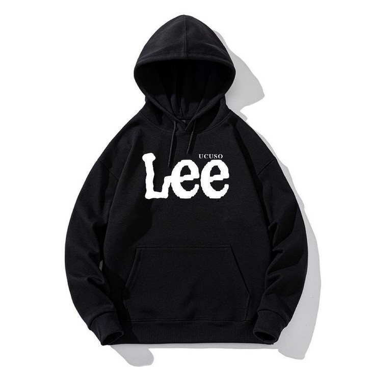 LEE ucuso 루즈핏 남녀 공용 후드티 맨투맨