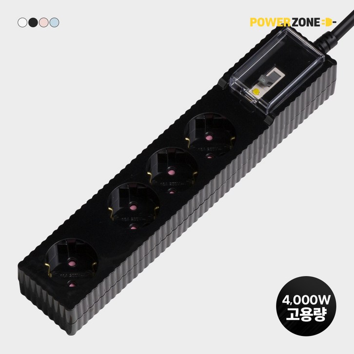 파워존 4000W 국산 고용량 웨이브 멀티탭 누전차단 4구 50cm 1.5m 3m 5m 7m, 1개 파워존 4000W 국산 고용량 웨이브 멀티탭 누전차단 4구 50cm 1.5m 3m 5m 7m, 1개