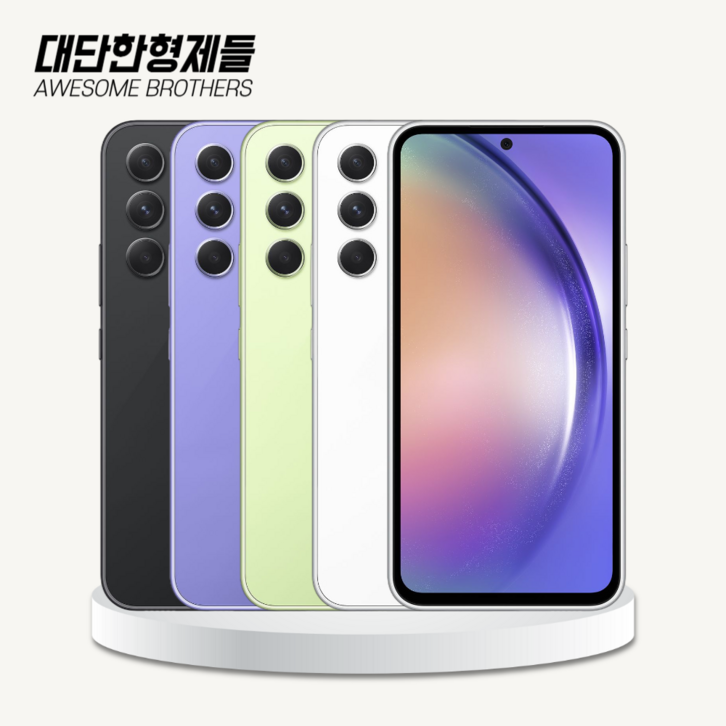 새상품급  삼성전자 갤럭시 퀀텀4 5G A54 SMA546 저장용량 128GB 공기계