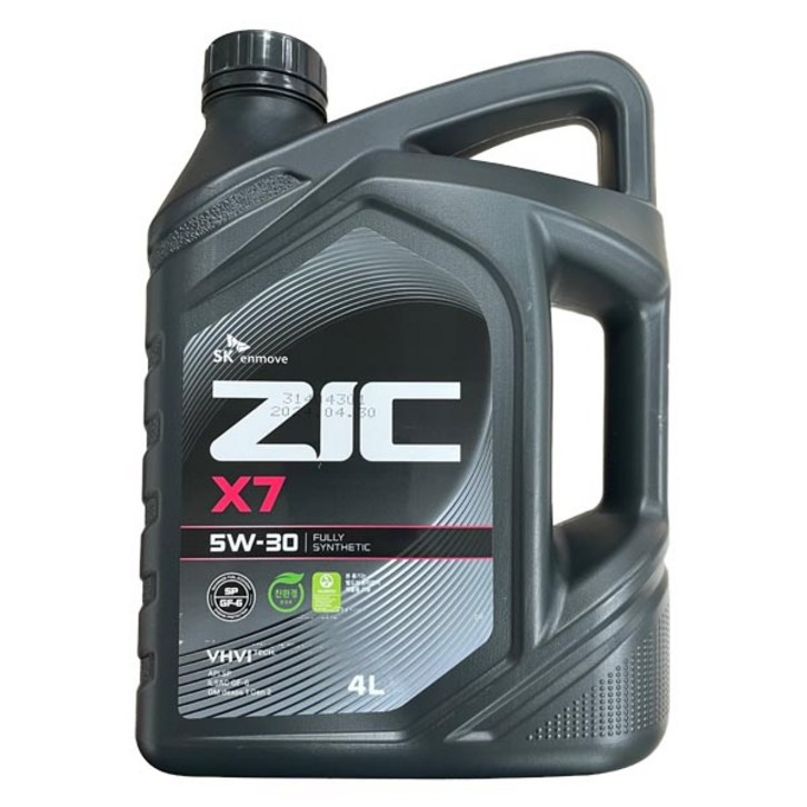 ZIC X7 5W30 SP 1L 가솔린 엔진오일, 1개, 5w30 ZIC X7 5W30 SP 1L 가솔린 엔진오일, 1개, 5w30