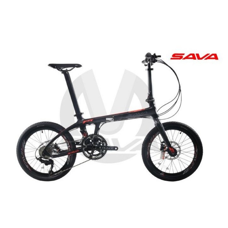 SAVA 사바 Z0-22S 카본 프레임 접이식 자전거 시마노105 기어22단 유압식 디스크 브레이크 고급 폴딩 미니벨로
