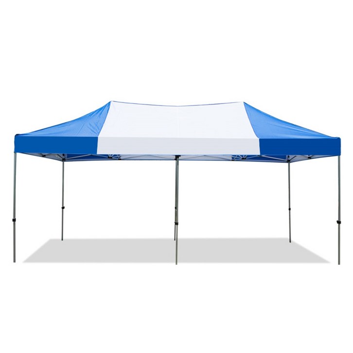 테라캠프 국산 캐노피천막3mx4.5m 방풍 방수 행사용천막 이동식천막 천막텐트 접이식천막 타프 다양한사이즈, 백색청색