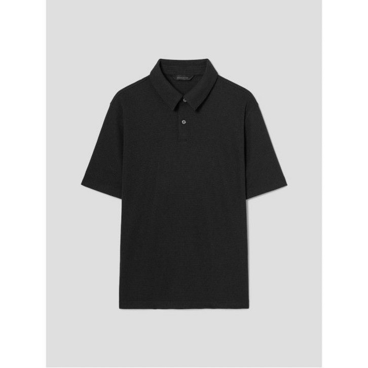 로가디스 폴리 스트레치 반팔 칼라넥 티셔츠 블랙 RY5342PL35 144059