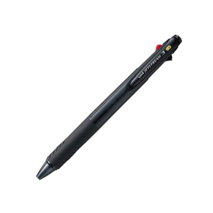제트스트림 3색 펜 0.38mm SXE3-400-38, 블랙, 1개