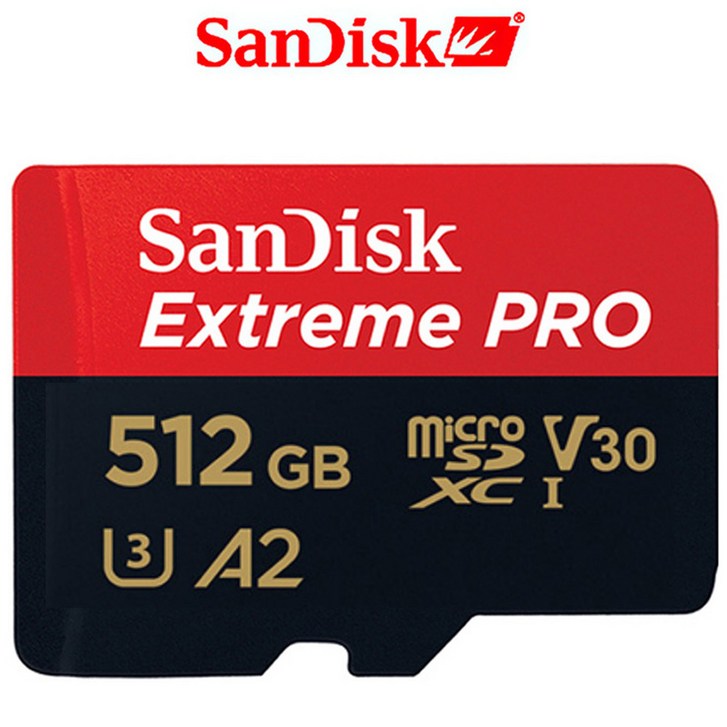 Extreme PRO A2 V30 512GB 512G Micro Card SDXC Memory Card Flash Memory Microsd TF Mini Card