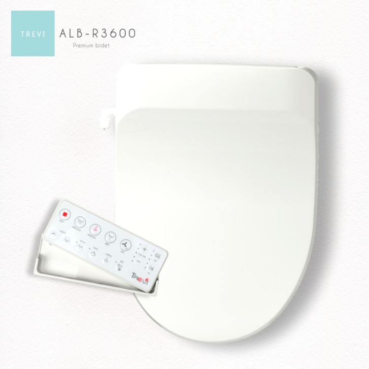 트레비 쾌변마사지 어린이기능포함 편리한 리모컨 방수 비데ALBR3600, ALBR3600